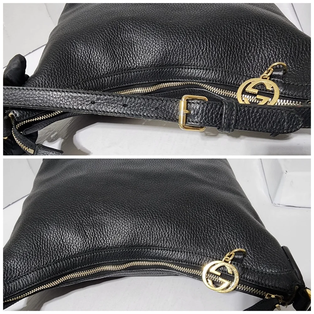 Gucci Interlocking G Hobo Bag Black